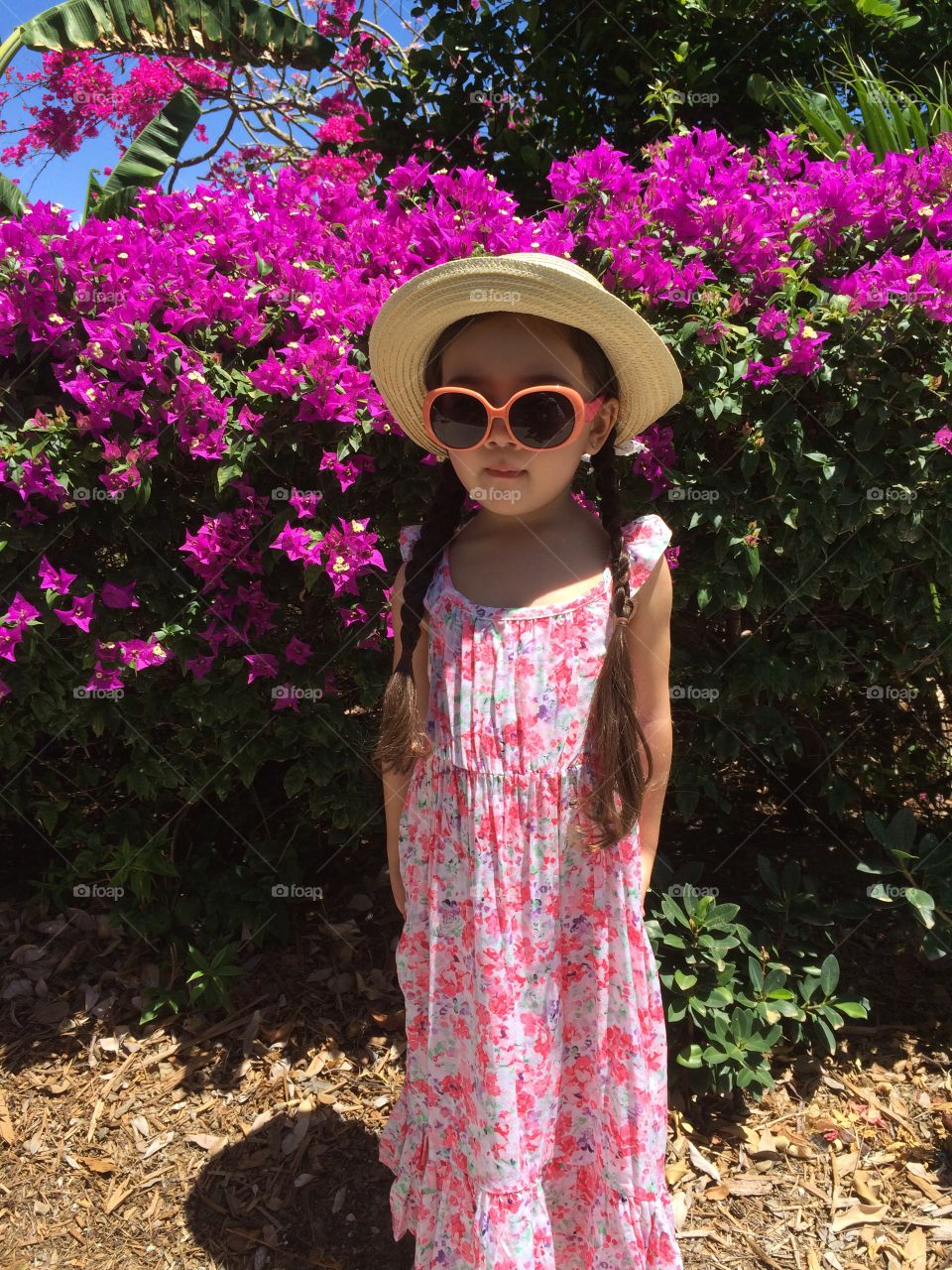 Summer, Child, Outdoors, Flower, Nature