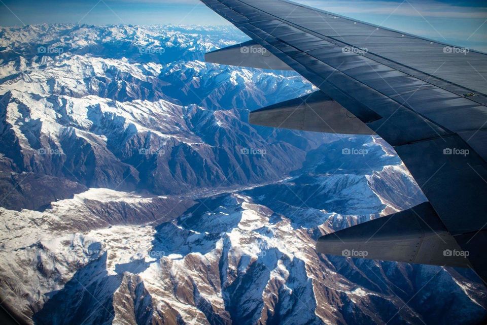 Alps, view from plane
