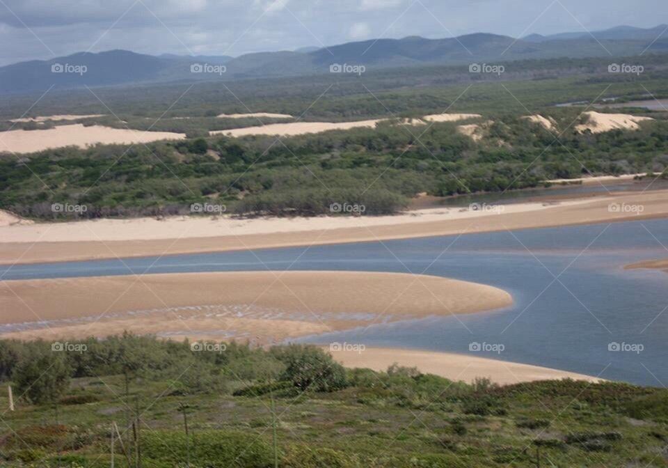 Coastal hinterland view