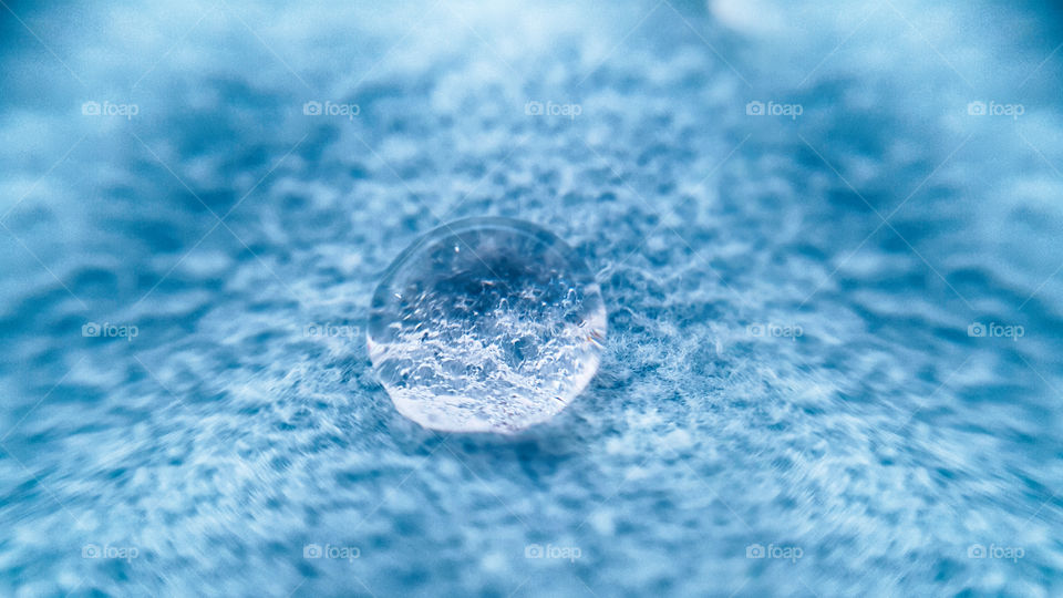 Reflection of drop water