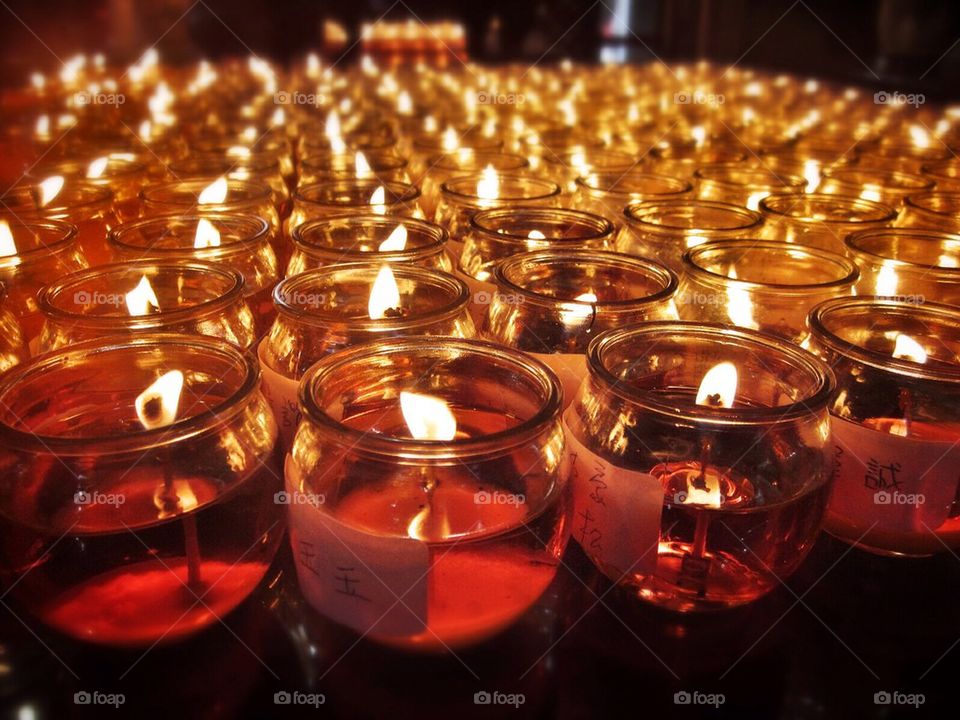 Temple candles, Taiwan