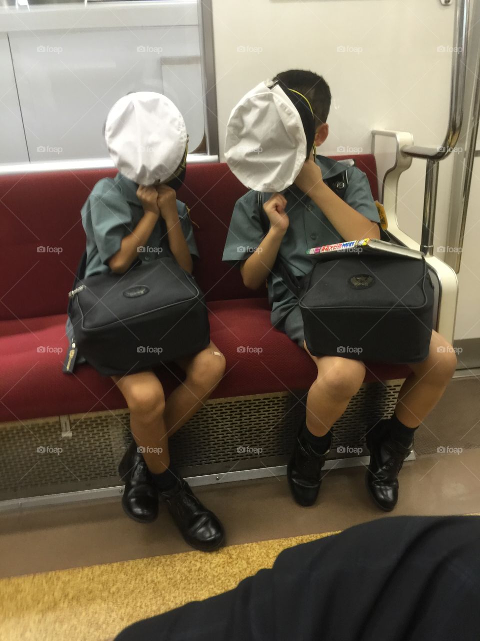 Japanese school boys