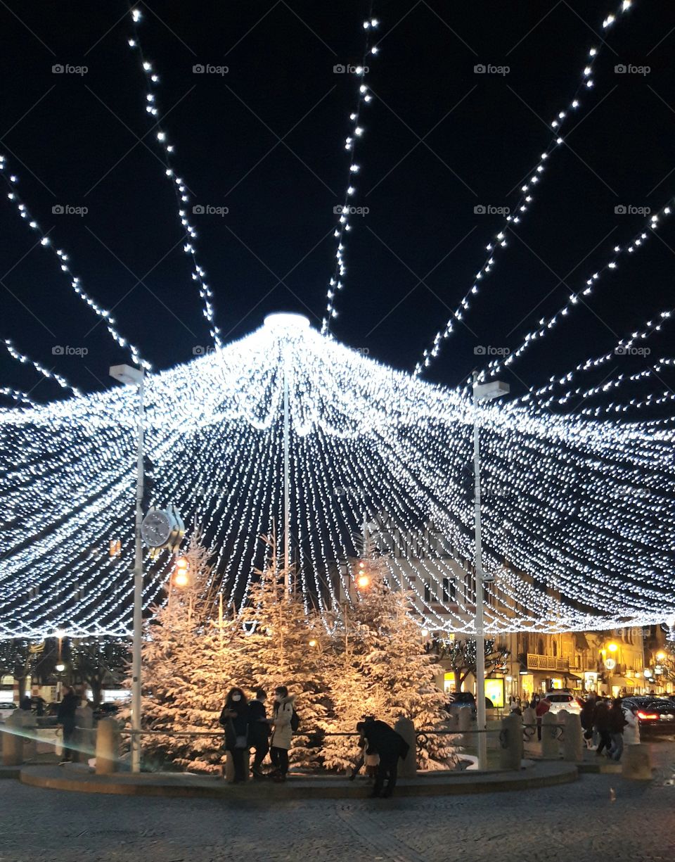 place Morny in Deauville at Xmas