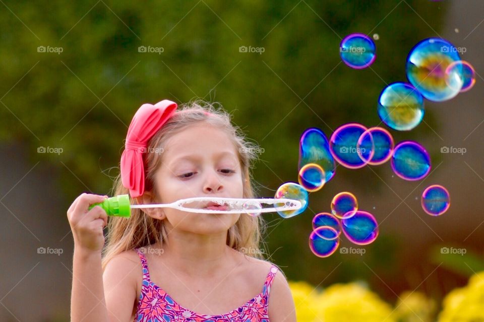 Bubble blowing 