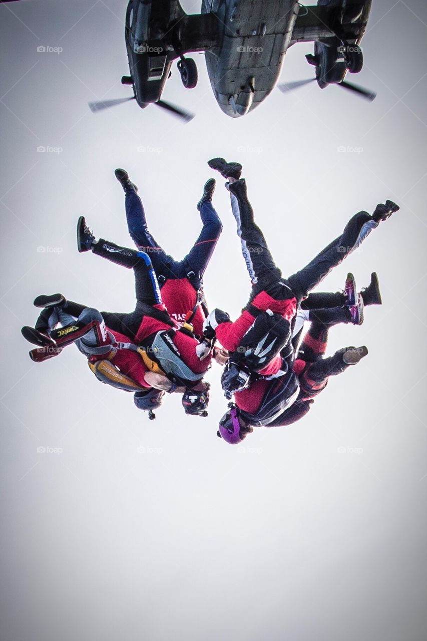 Headdown Skydive