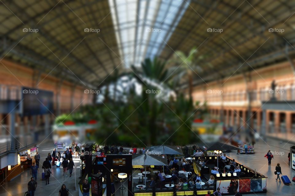 Madrid Atocha railway station. The largest railway station in Madrid, in which 191 people were killed in a series of coordinated bombings on 11 March 2