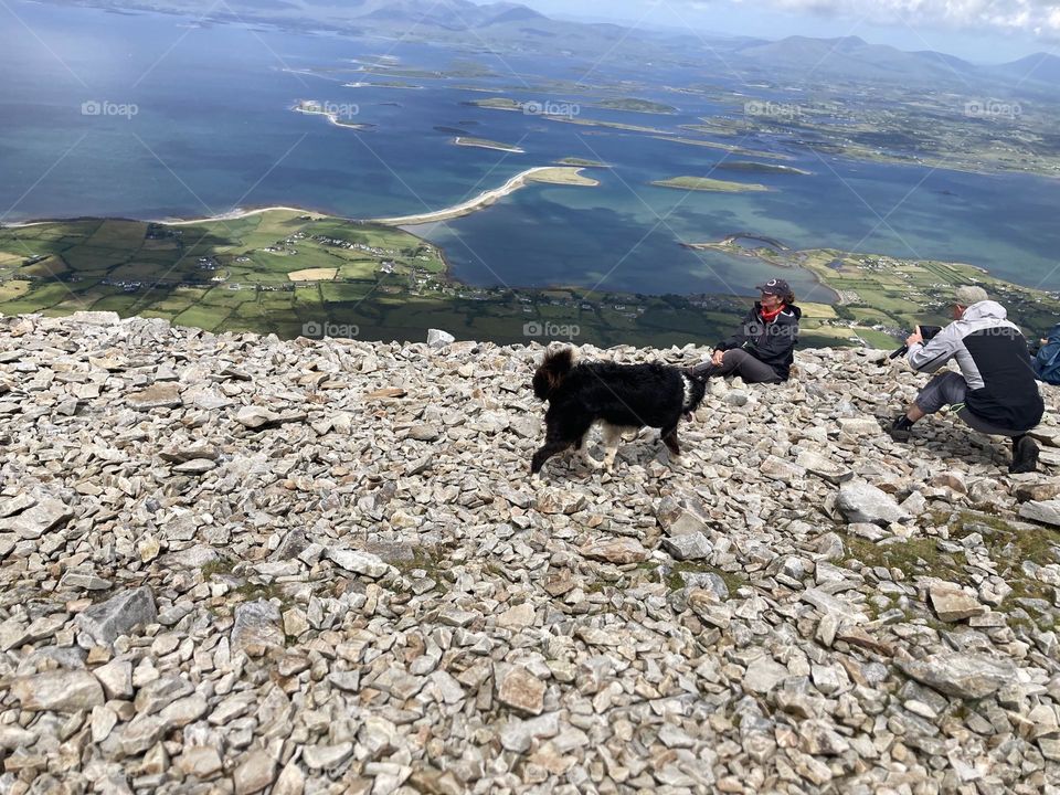 On top of Croagh Patrick Ireland 