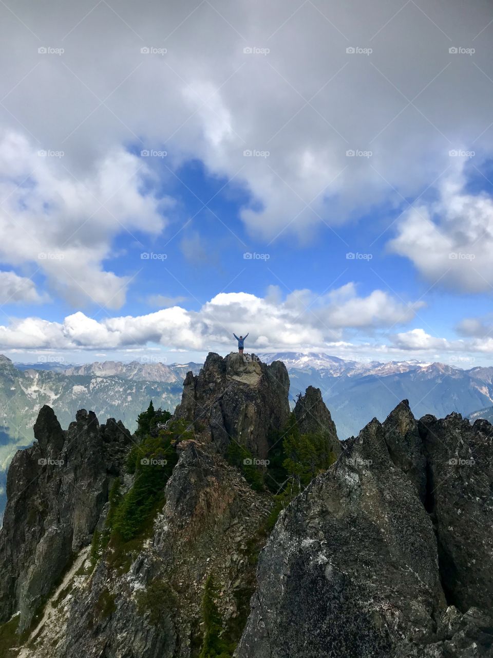 On top of the world on Mount Forgotten, Washington 