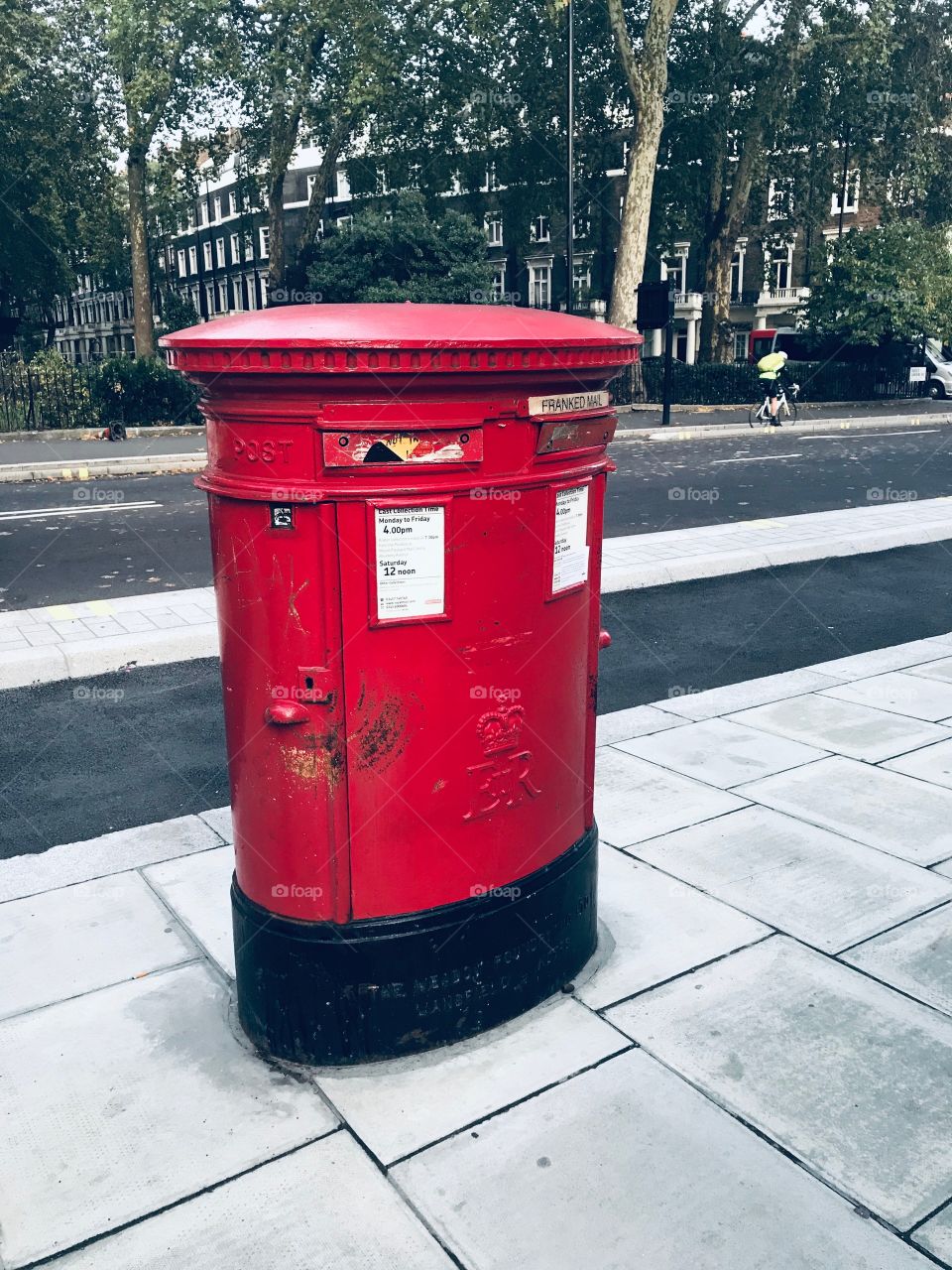 Red letterbox