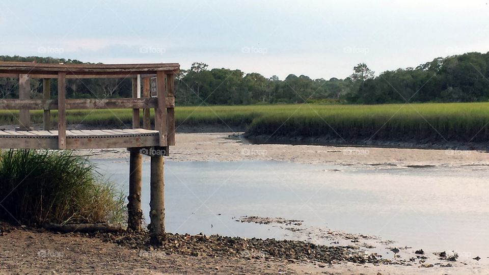 Marsh Dock at Low Tide