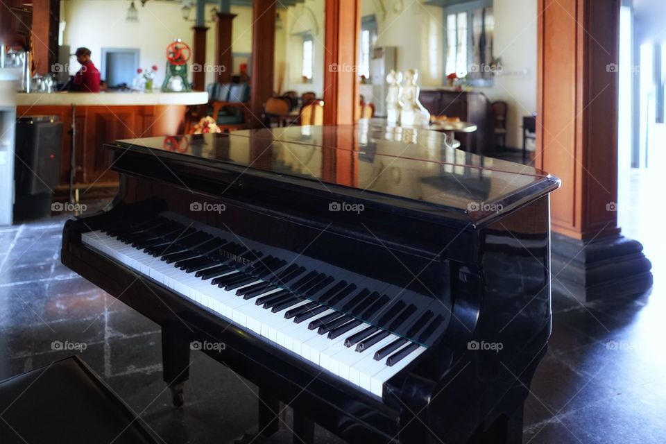 a cafe inside the fort vredeburg in Jogjakarta, Indonesia
