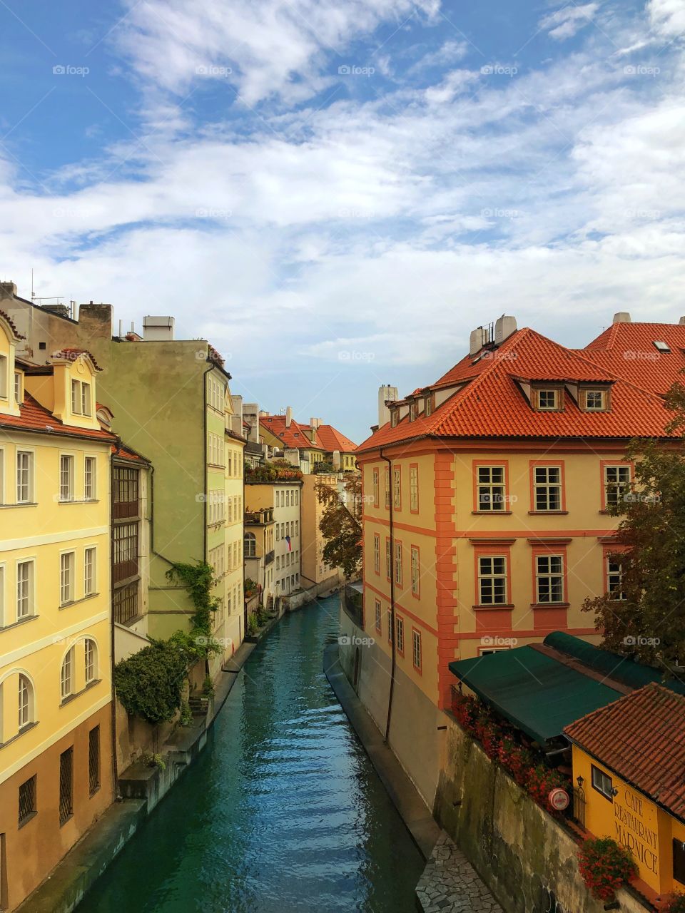 Beautiful view on the canal 