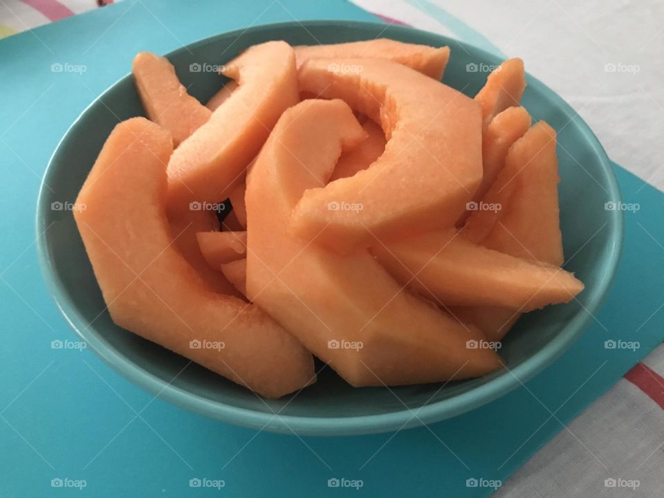 Healthy summer snack - cantaloupe