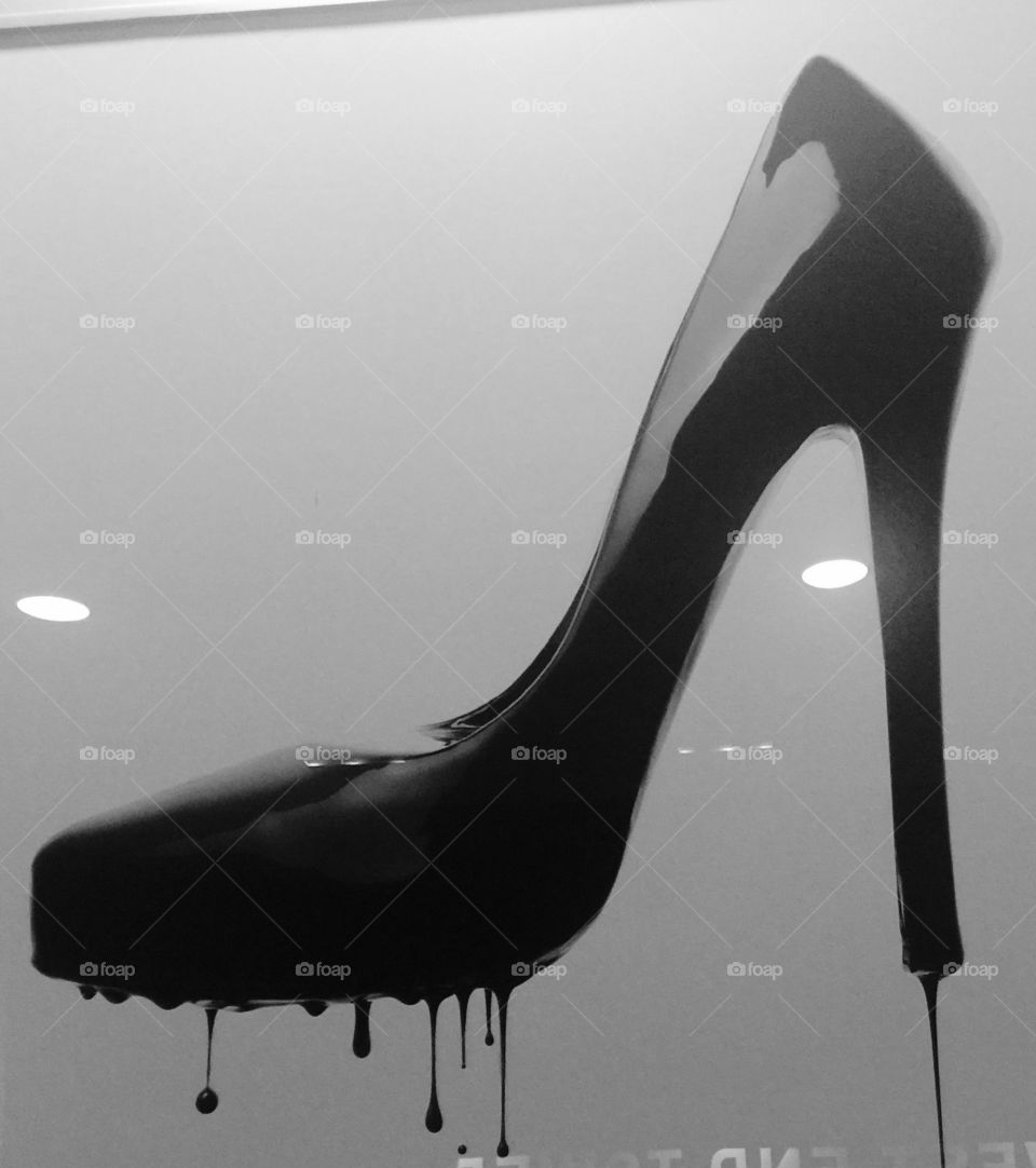 Black high heels 