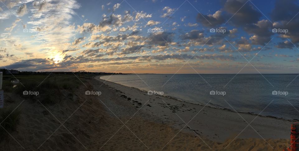 Sunset, Landscape, Beach, Water, Sea