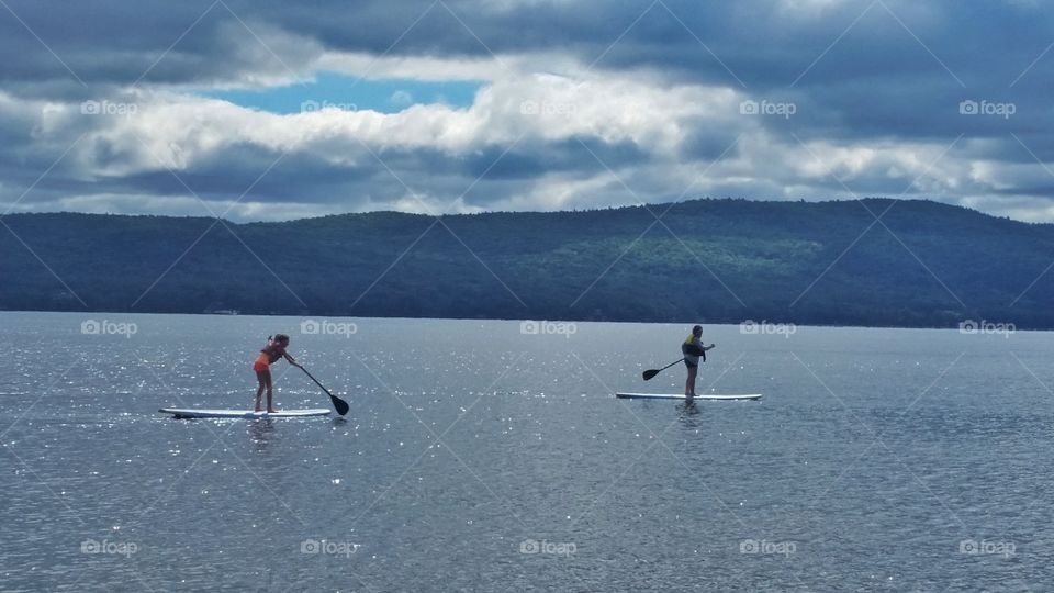 Paddle boarding