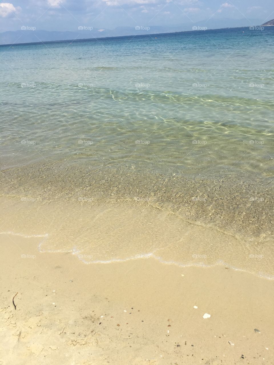 Beautiful beach of Glyfada at Thassos island