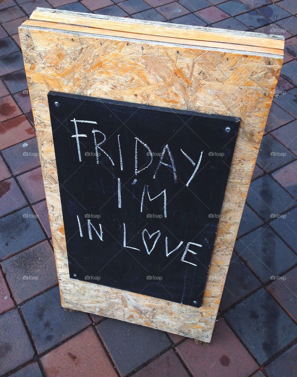 Friday sign.