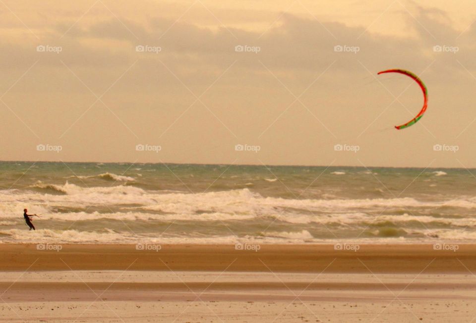 kitesurfing