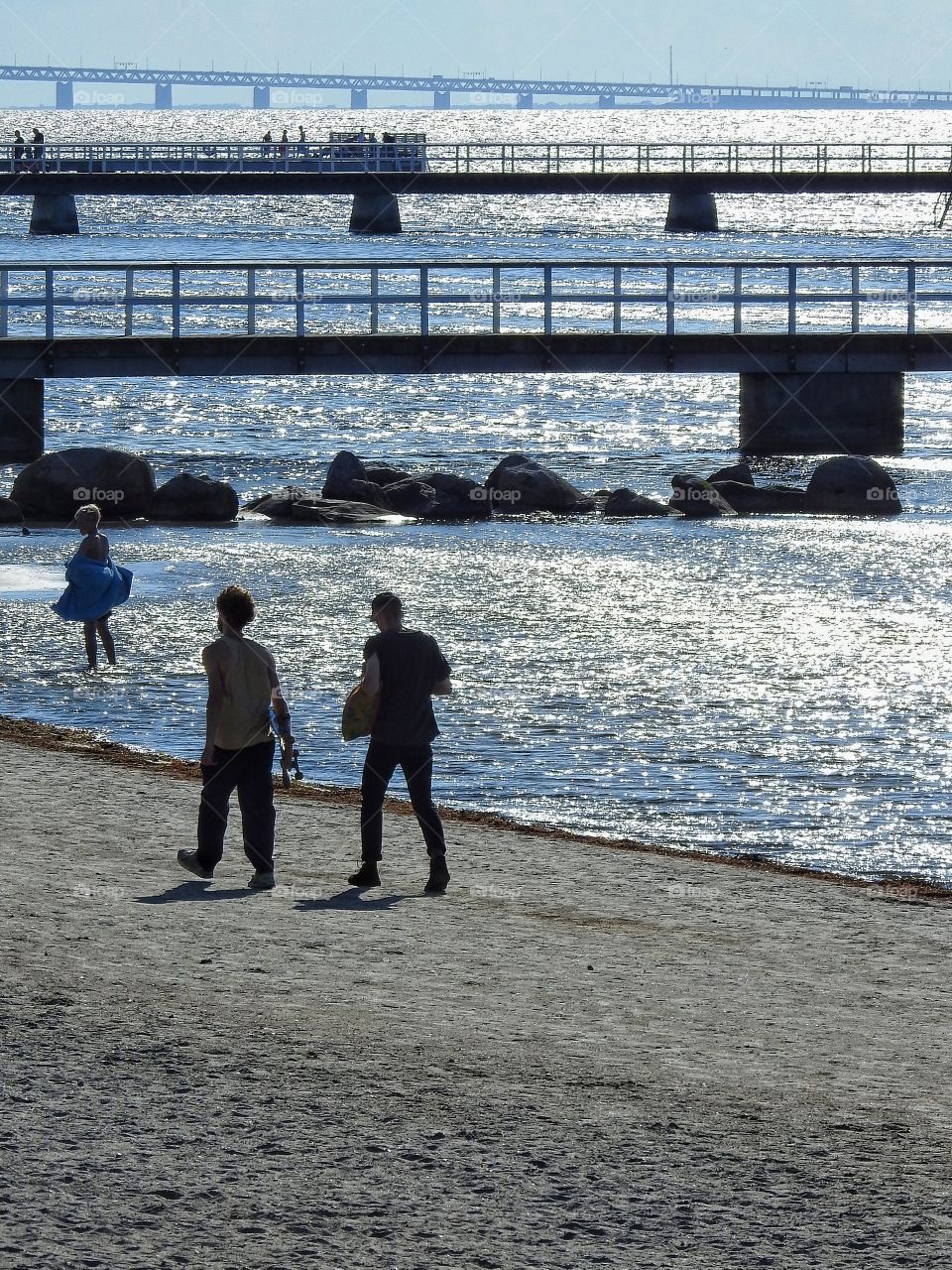 Walking the beach