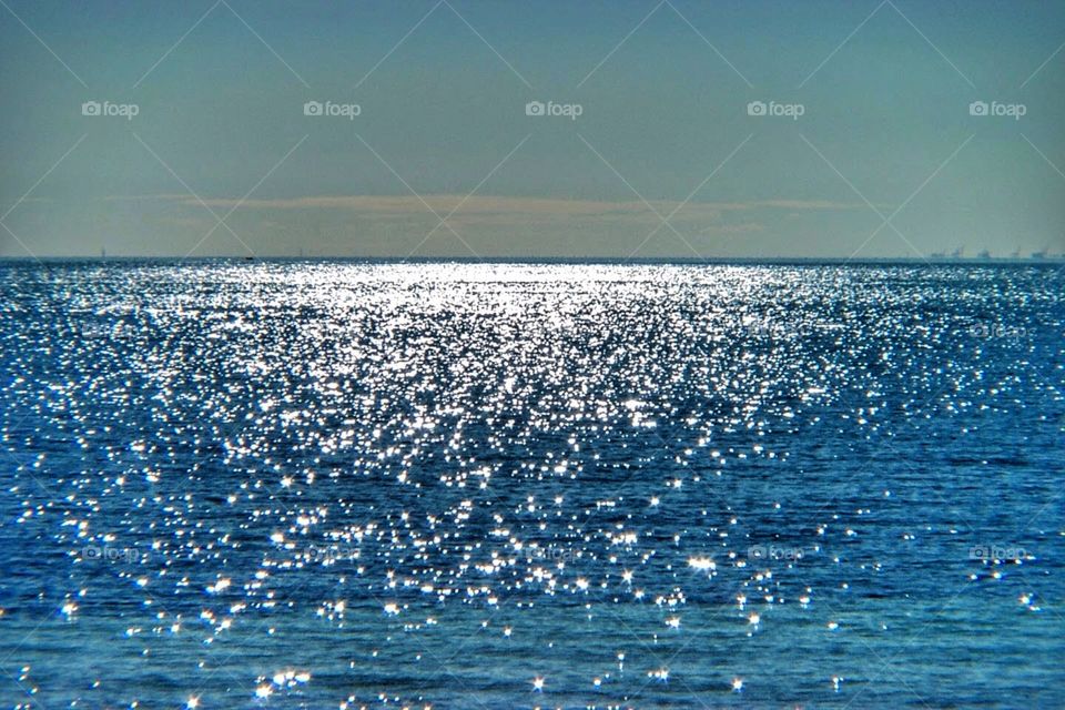 Sparkling ocean water