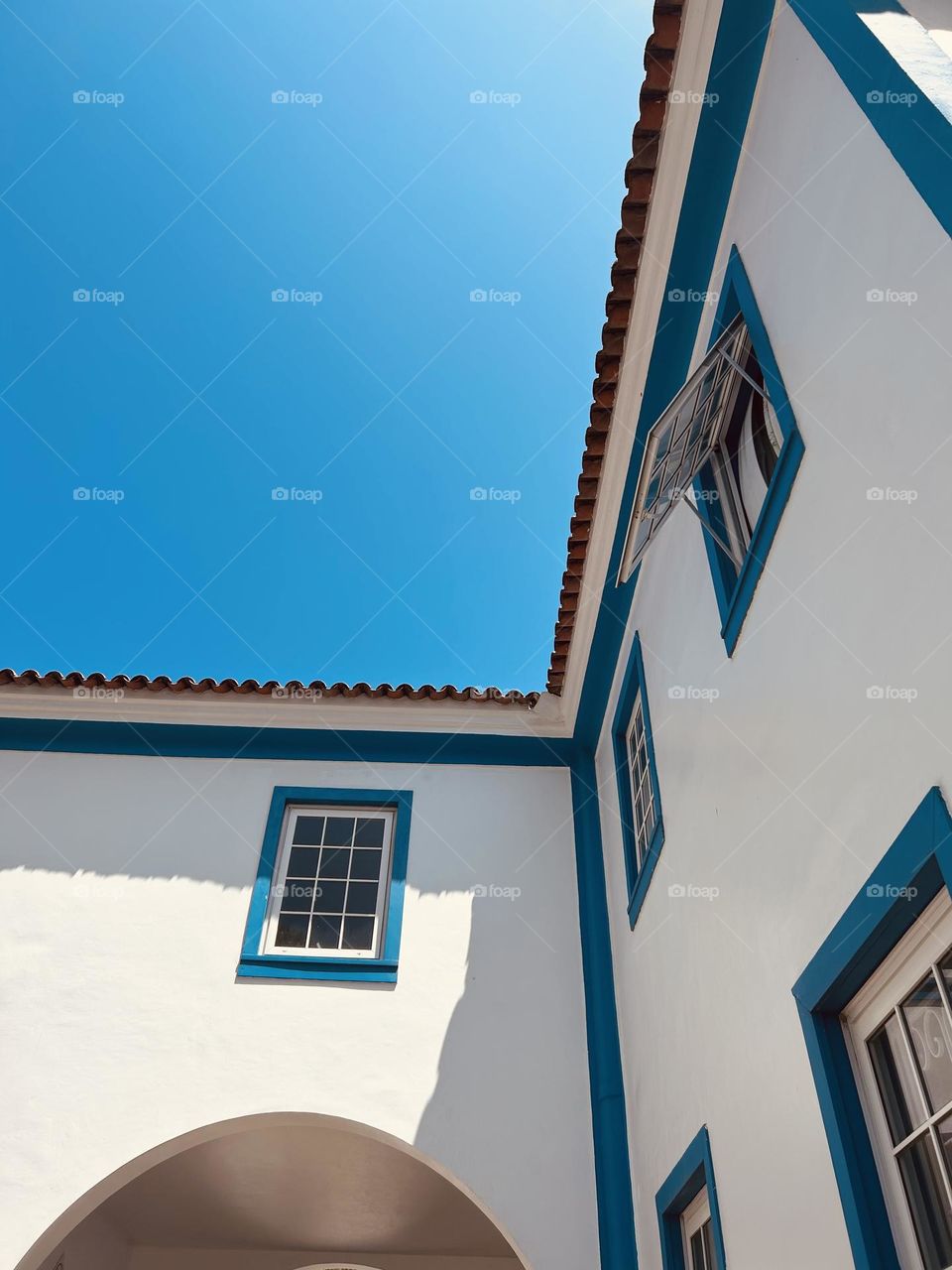 Céu azul de passagem