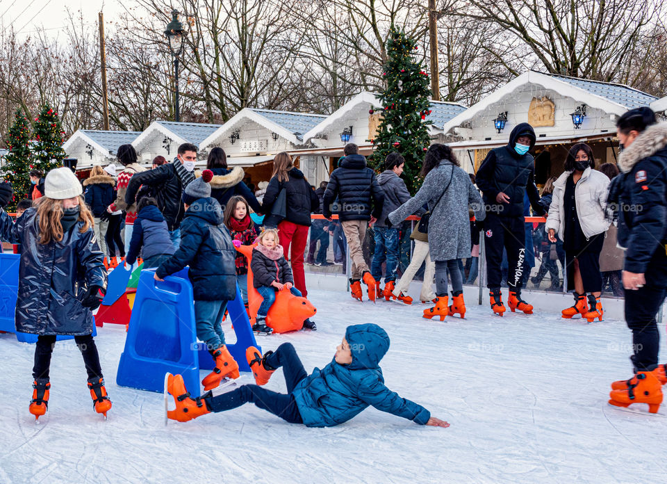 Ice skating accident