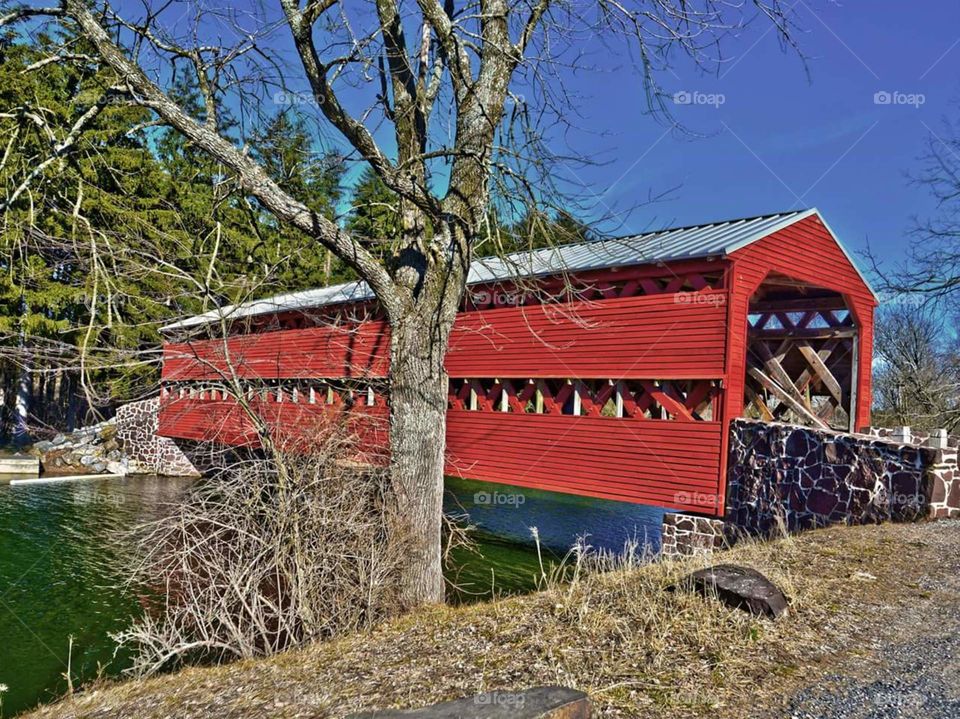 local architecture Gettysburg Sachs covered bridge
