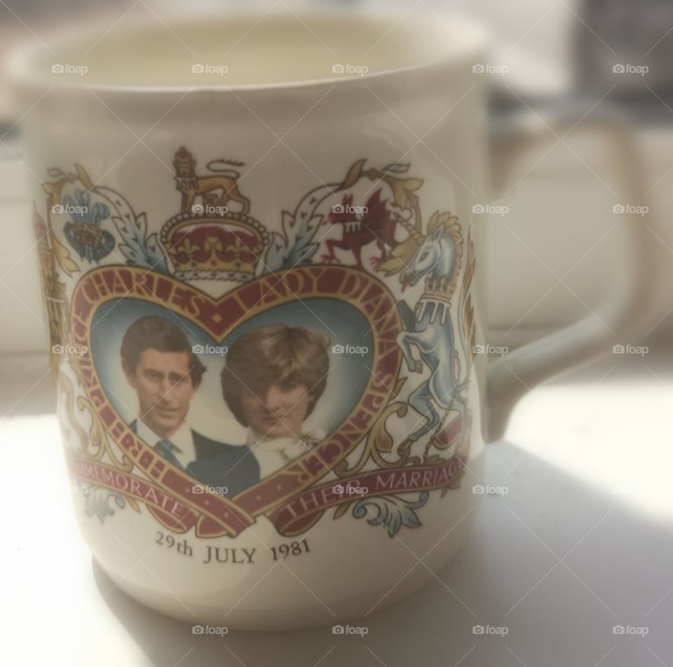 Royal Mug, Charles and Diana.