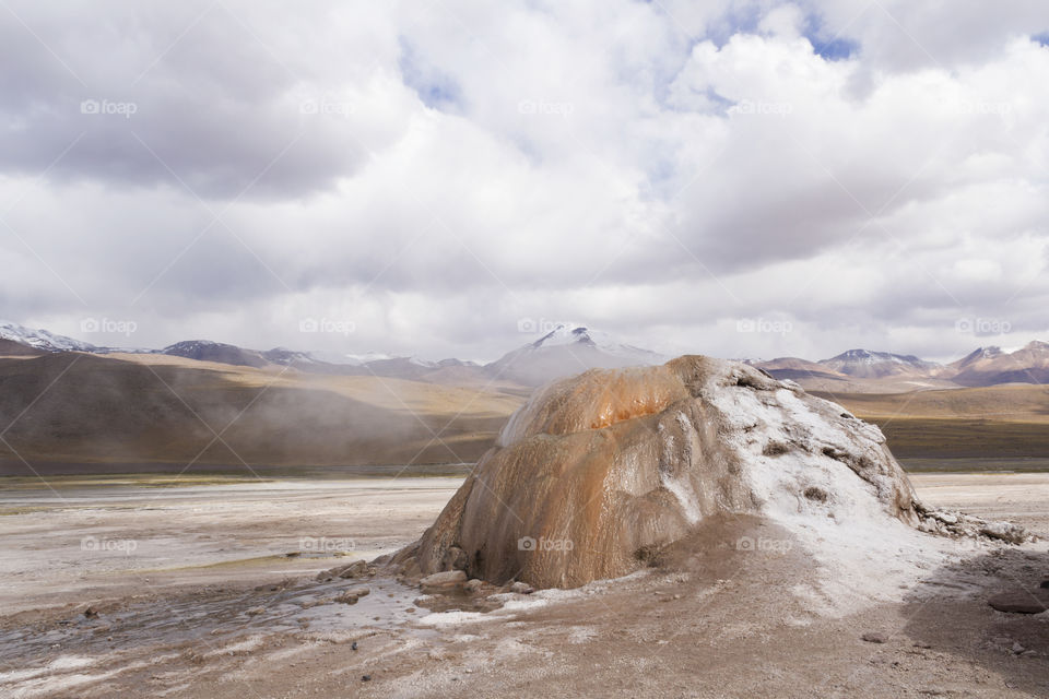 Geysers del Tatio near San Pedro de Atacama in Chile.