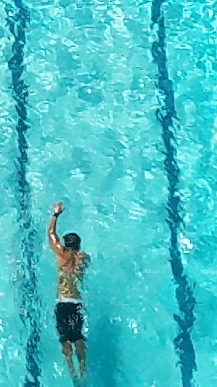 Swimmer in Pool