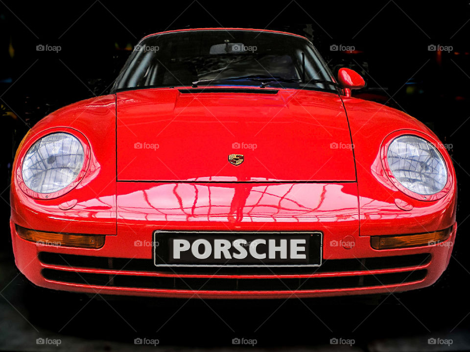 Roter Porsche