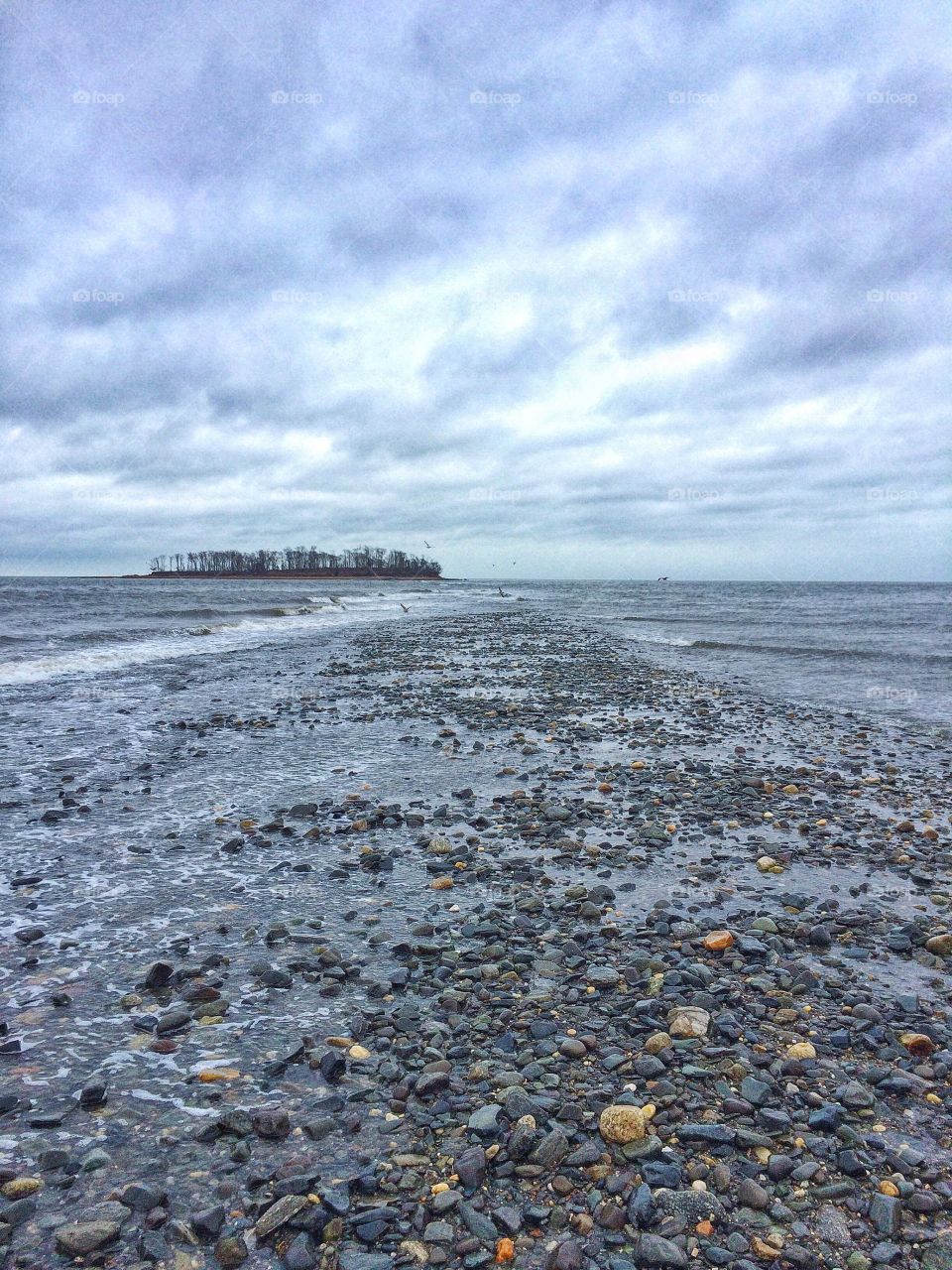 Storm clouds at the beach 