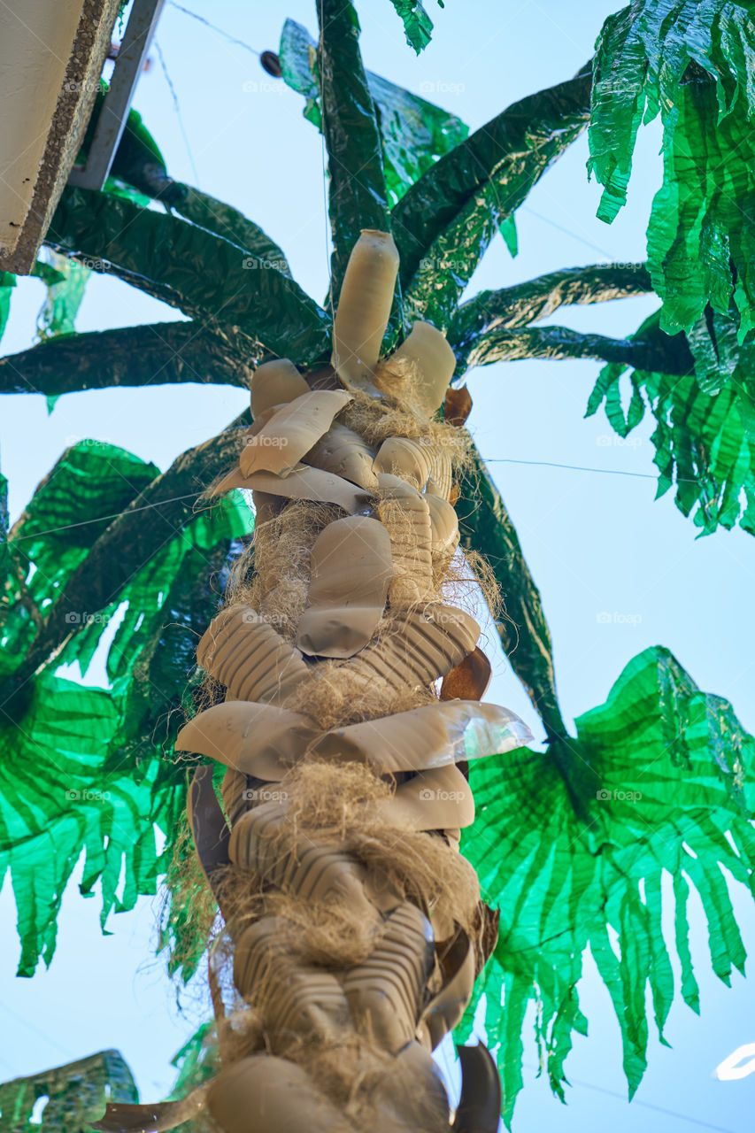 Ready for Fiestas de Gracia. Streets Decoration