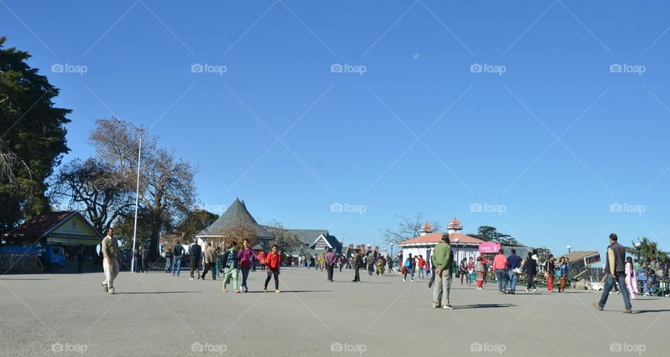 People, Group, Road, City, Landscape