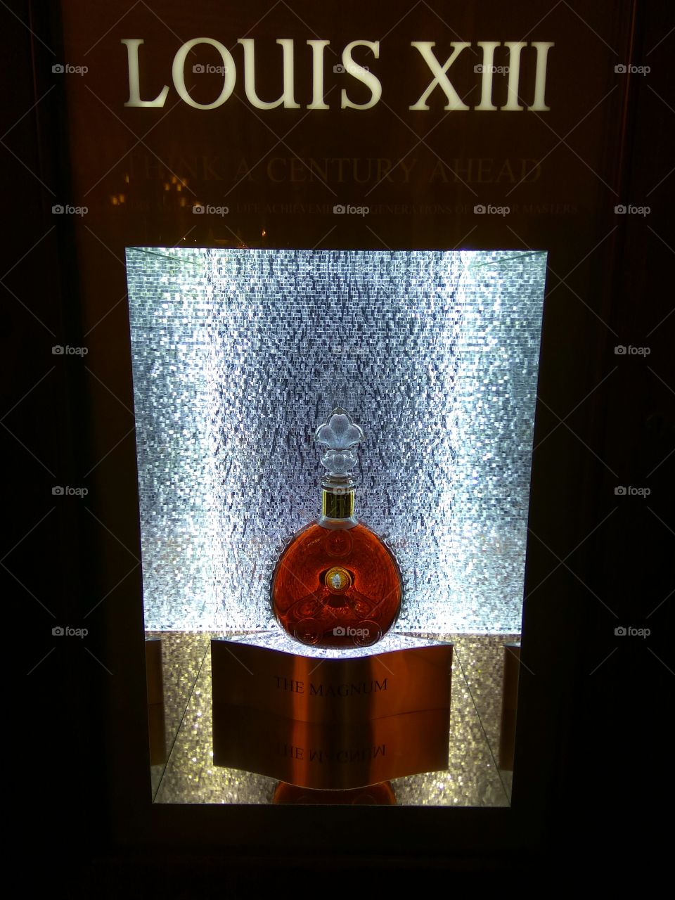Cognac in the store, shop window