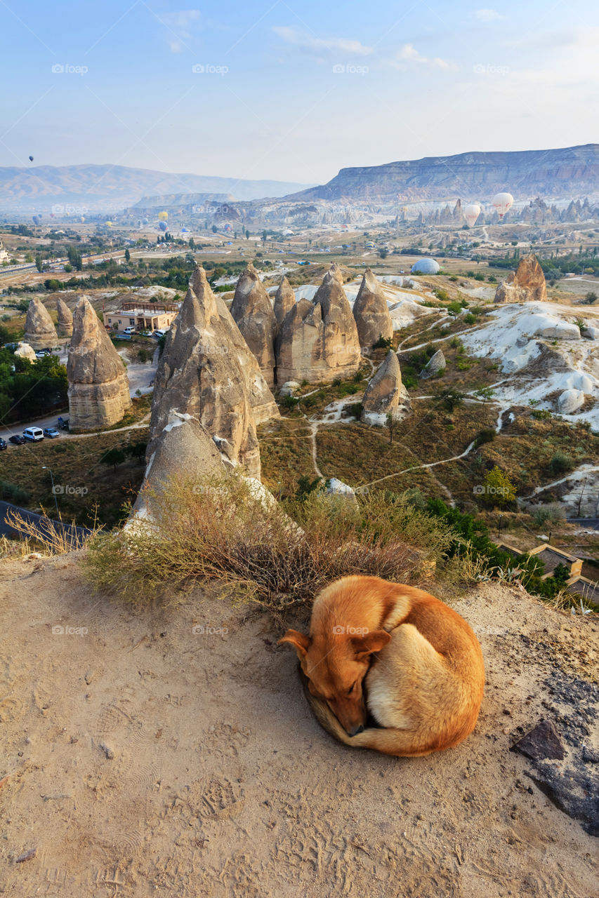 At the mountains of Cappadocia