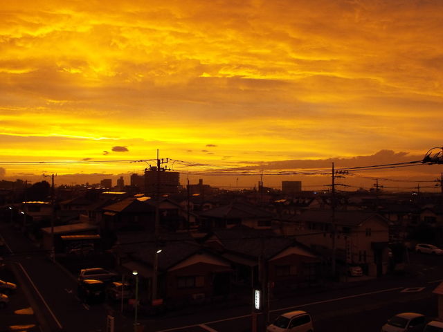 Amazing sunset in Japan