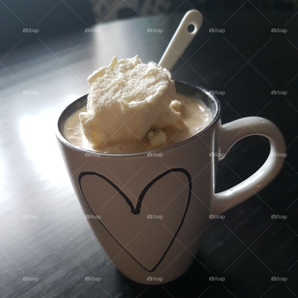 coffeetime with icecream