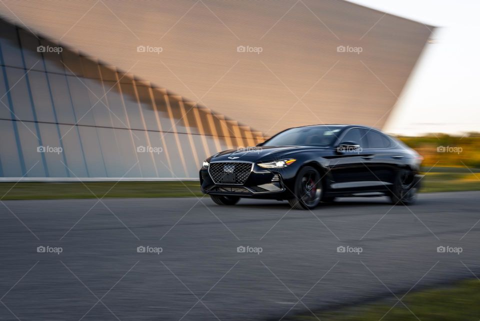 Genesis G70 in motion