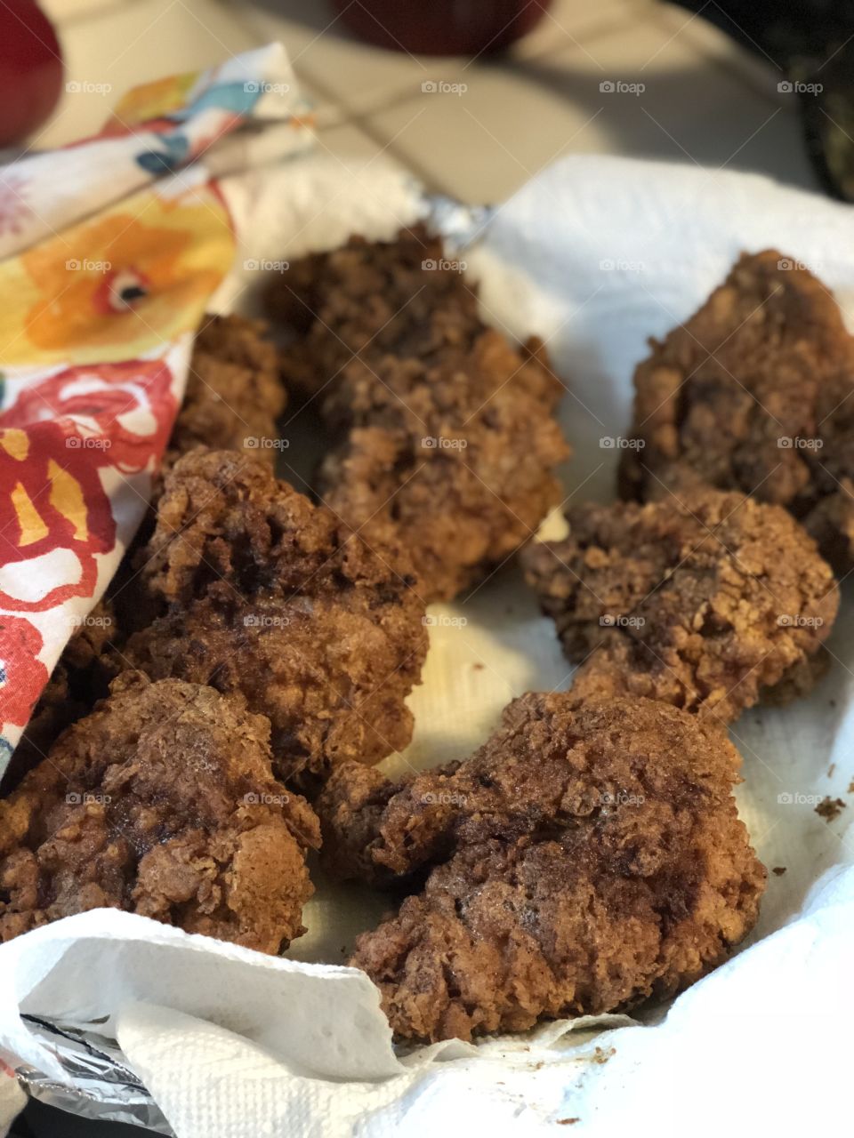 Homemade fried chicken, crispy, flavorful, oh so good!