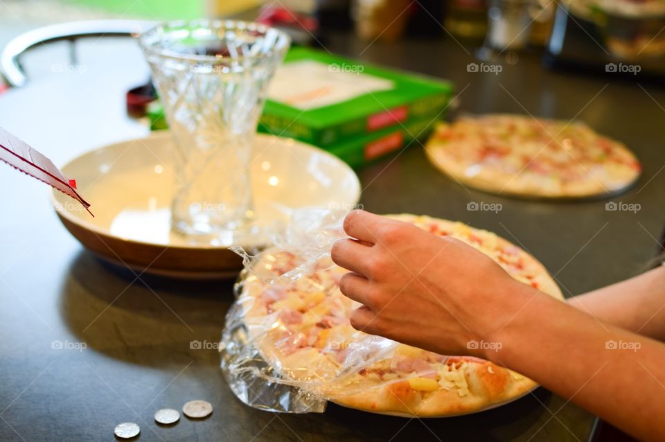 Preparing dinner 