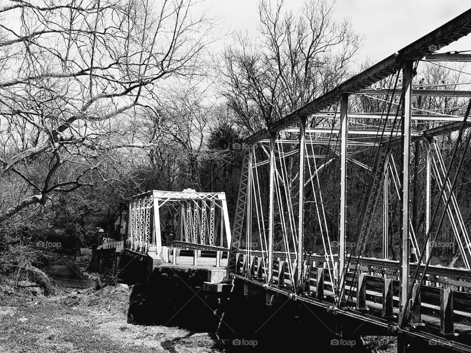iron truss bridge