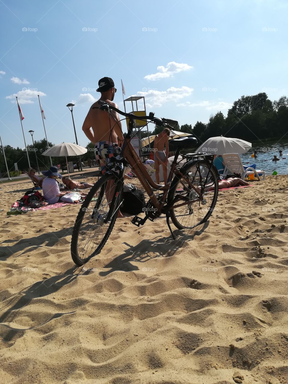 Beach biking