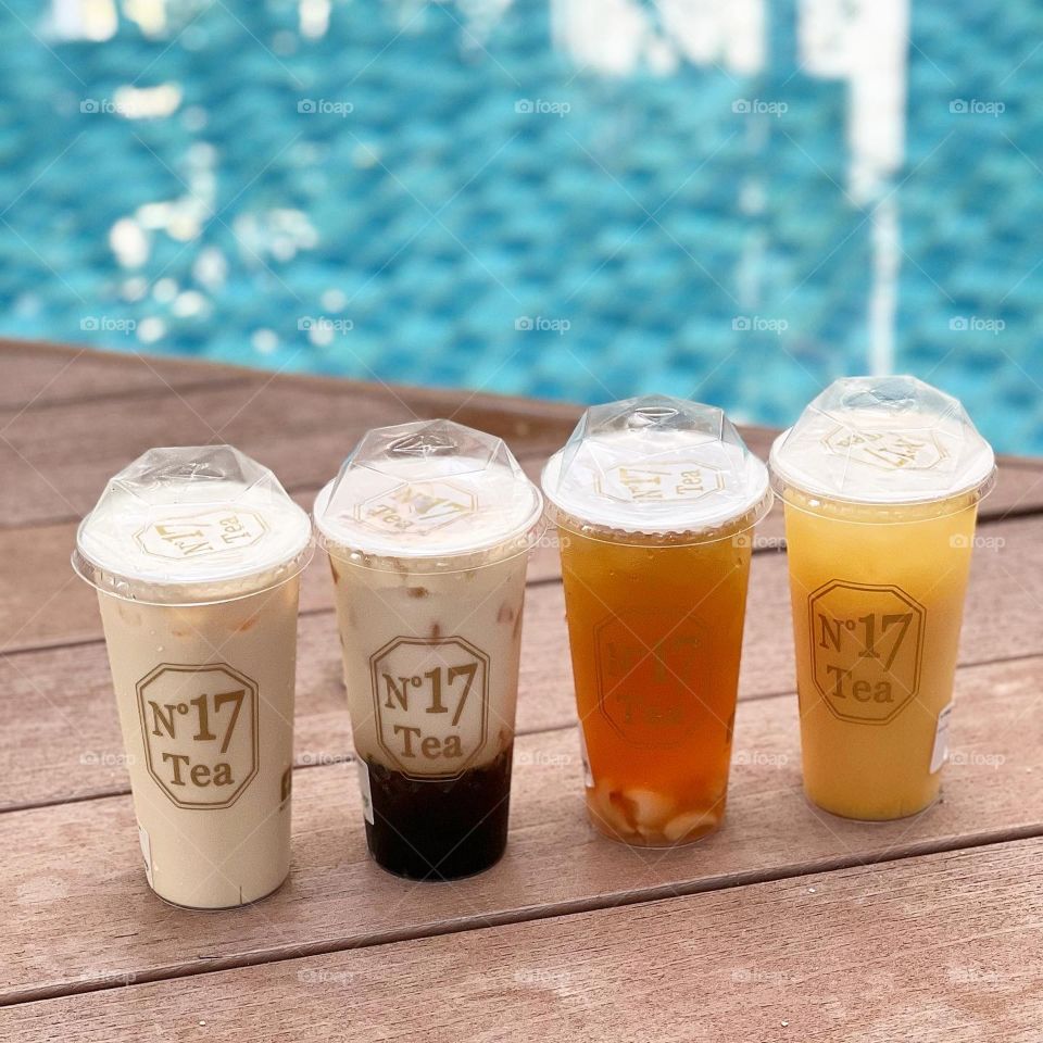 Homegrown Bubble teas in milk tea and fruit tea flavours 
