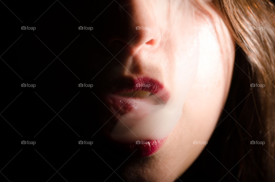 Smoking Hot Girl Portrait