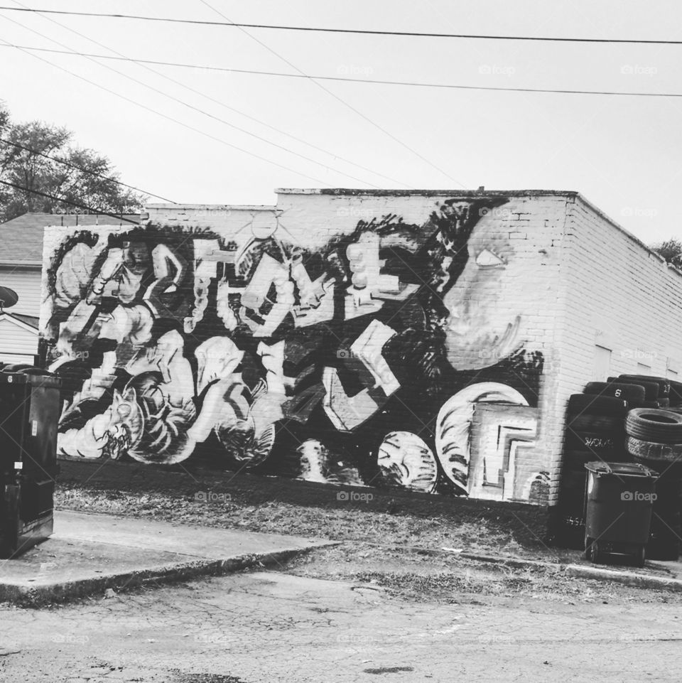 Graffiti Behind Store