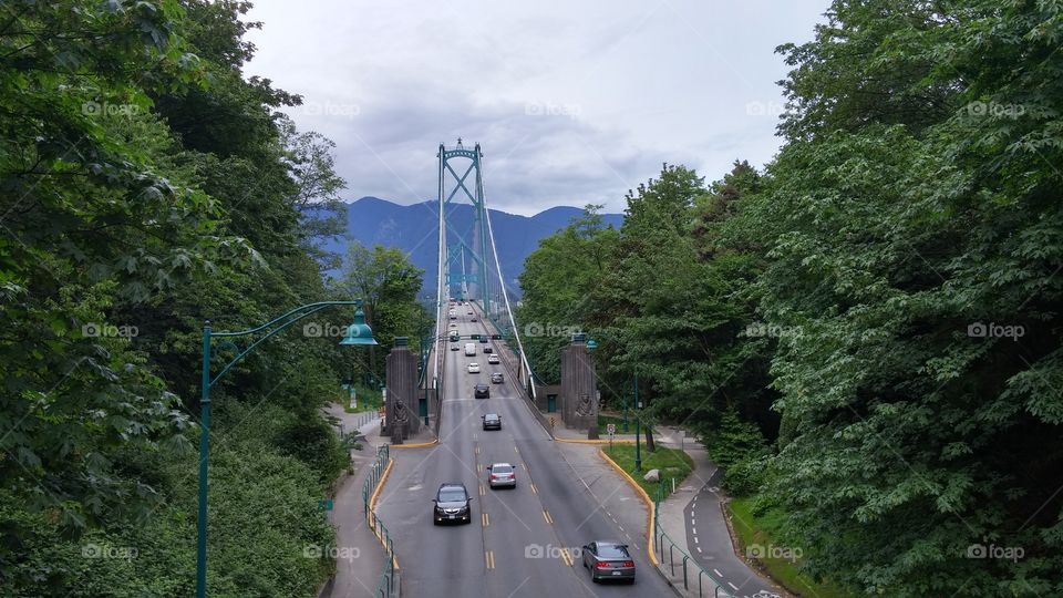 Bridge leading to the rockies