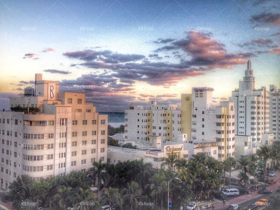 First sunrise in Miami 