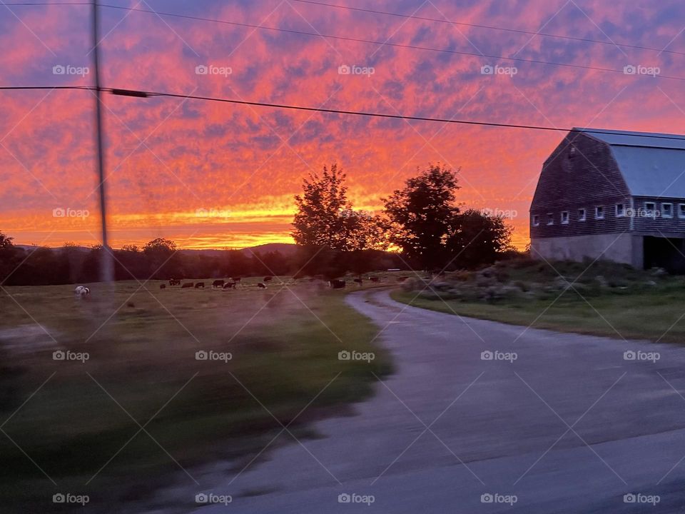 Country night pastels before the storm